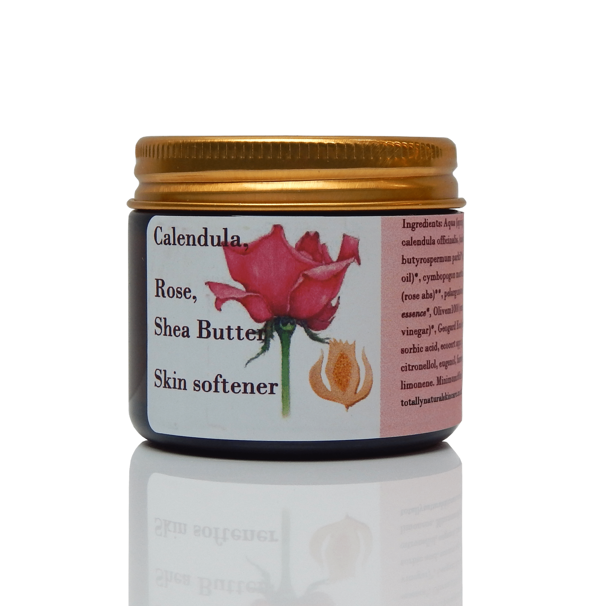 Calendula, Rose & Shea Butter Skin softener - Totally Natural Skincare