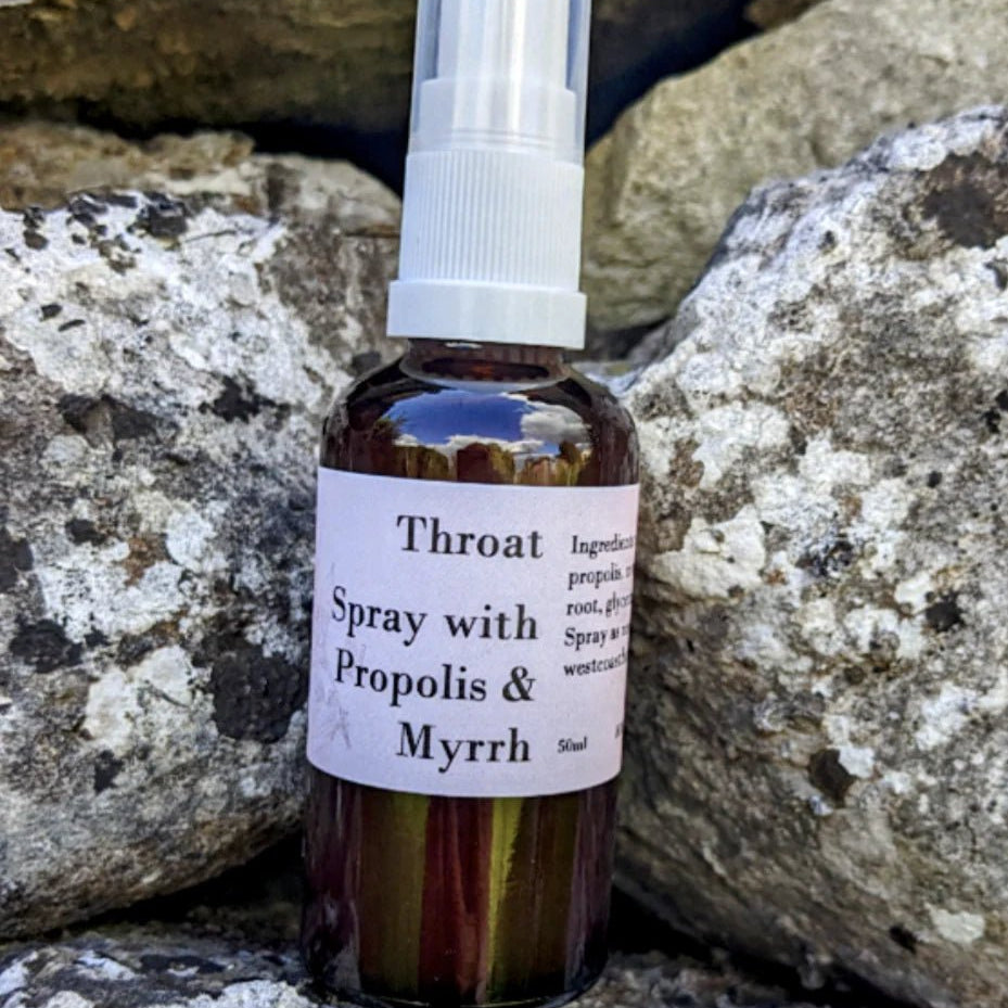 Throat Spray with Propolis & Myrrh - Totally Natural Skincare