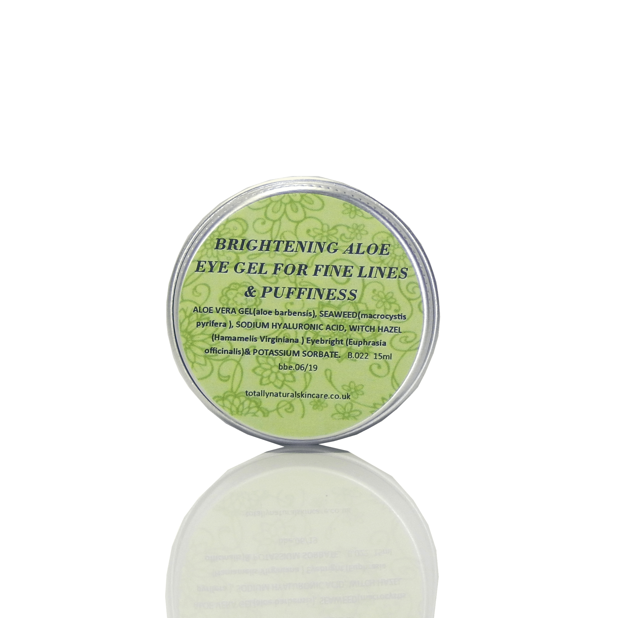 Brightening Aloe Eye Gel With Hyaluronic acid, Aloe & Seaweed - Totally Natural Skincare