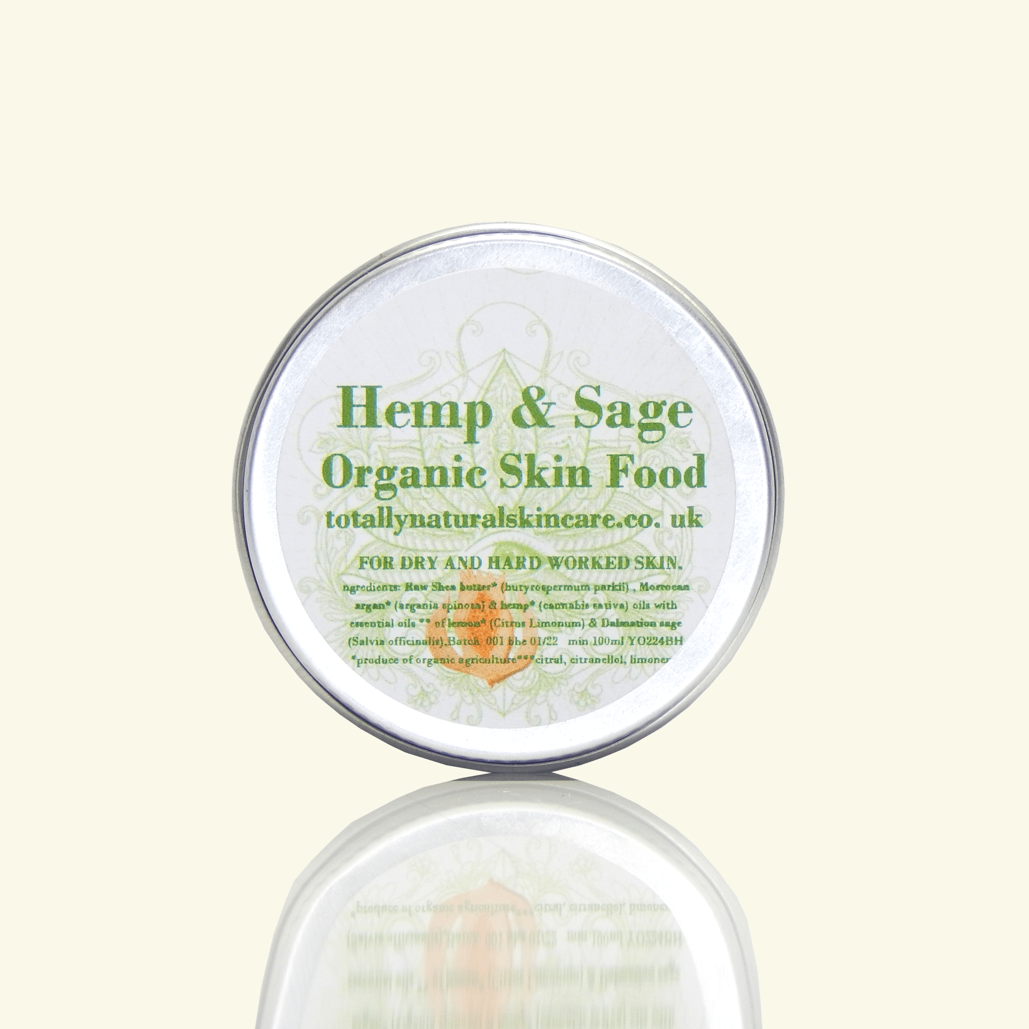 Hemp & sage Organic Skin Food - Totally Natural Skincare