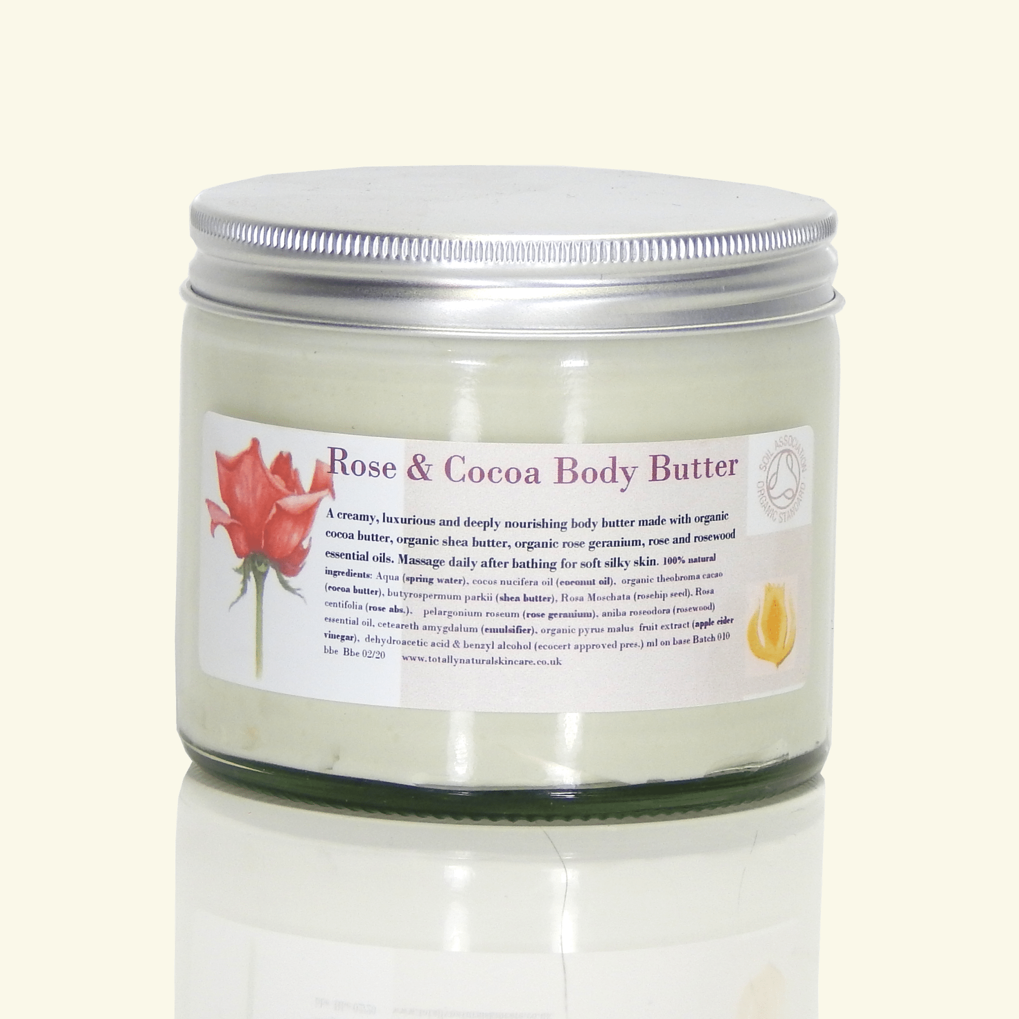 Rose & Cocoa Body Butter - Totally Natural Skincare