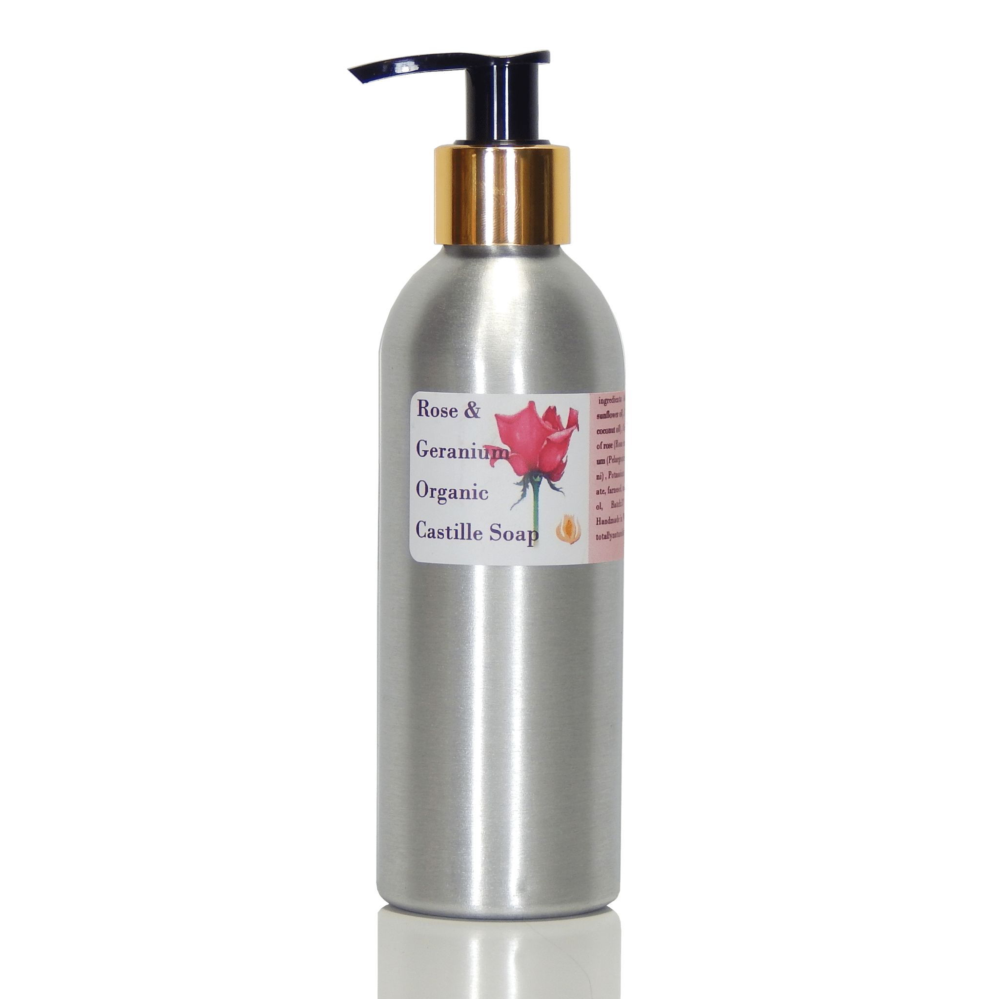 Rose & Geranium Organic Castille Soap - Totally Natural Skincare