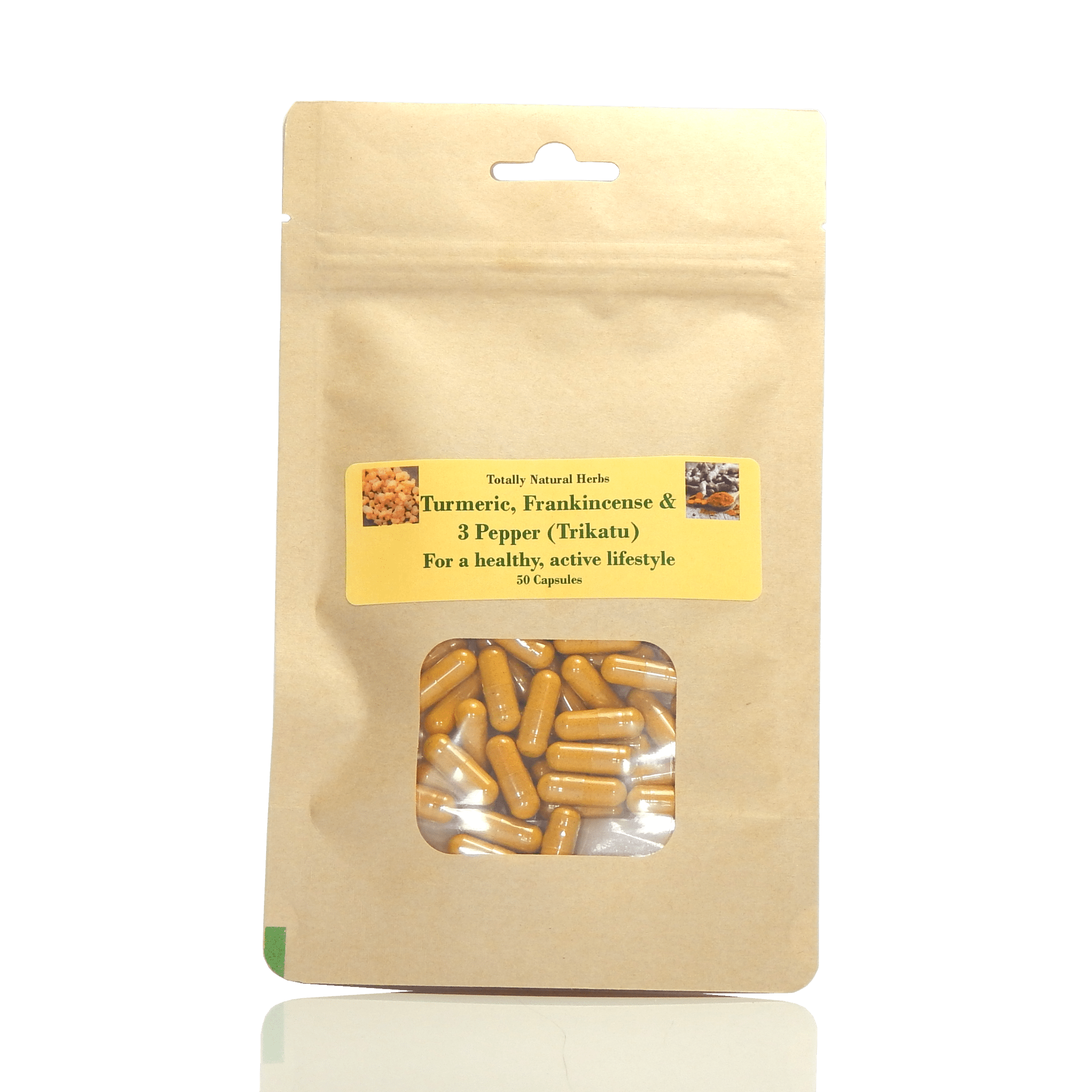 Turmeric, Frankincense & 3 Pepper (Trikatu) Capsules - Totally Natural Skincare