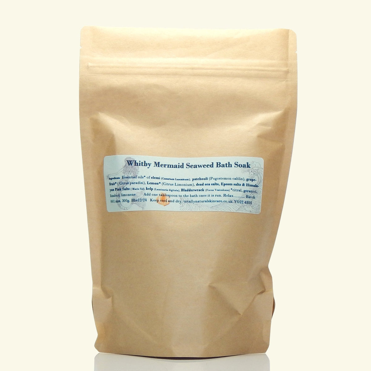 Whitby Mermaid Seaweed Bath Soak - Totally Natural Skincare